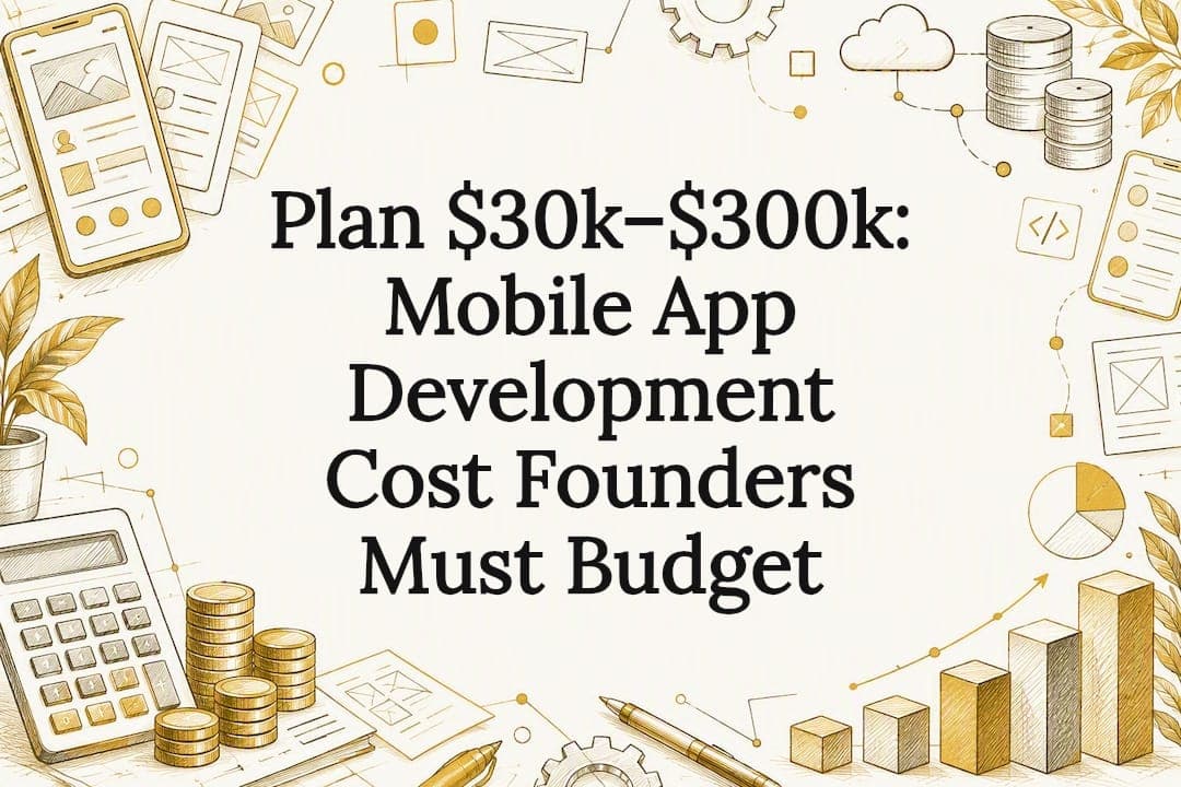 Decorative mobile app cost title card